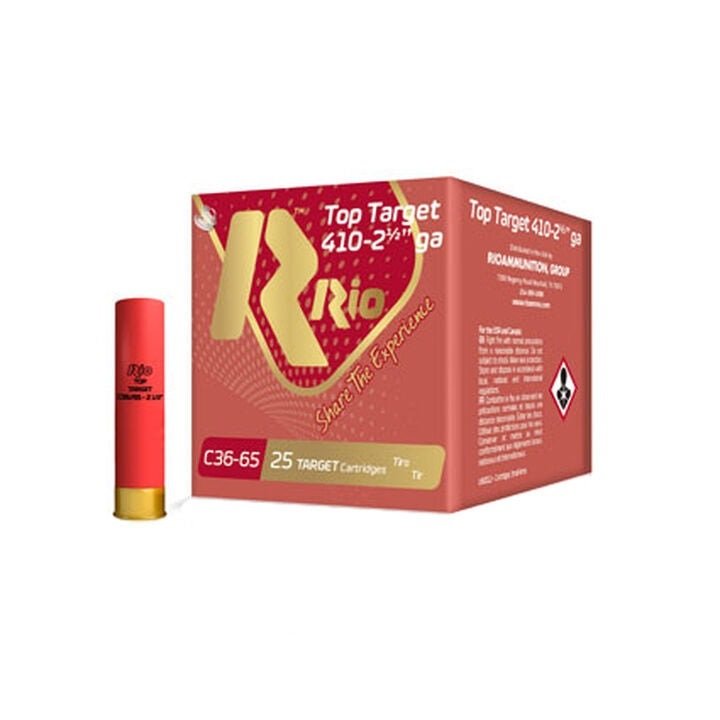 Rio TT410 .410ga 2.5 inch Shotgun Shells - #9 1/2 oz. 1200 fps 250rd Case RC369