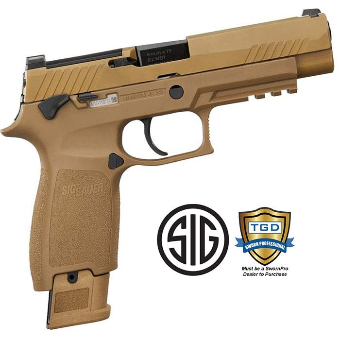 Sig Sauer M17 9mm 21Rd Night Sights Coyote 4.7in