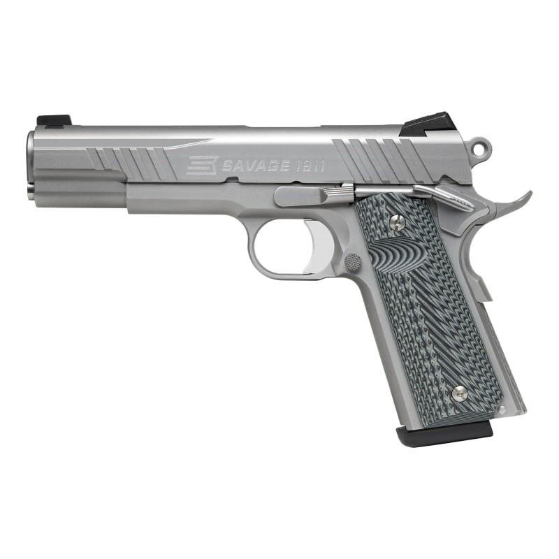 Savage Arms 67205 1911 Government 9mm Luger 10+1 5" Stainless Steel... - Savage Arms - 9mm