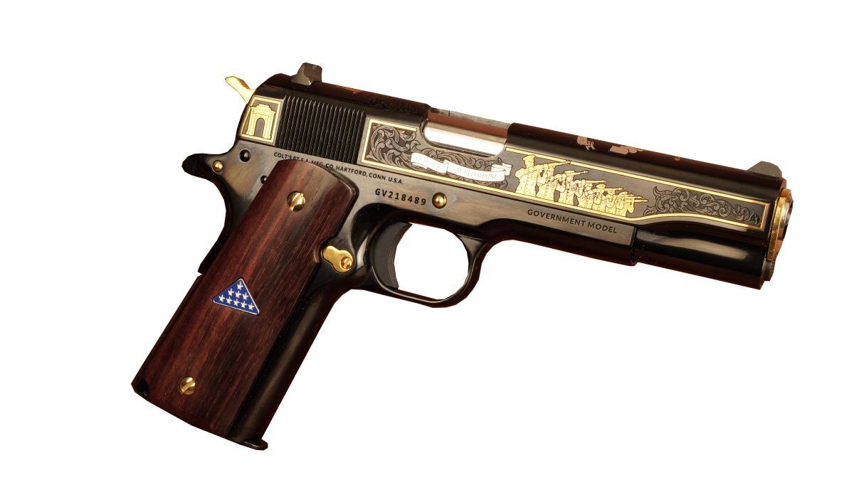 Colt O1911C-TOG 1911 .45 ACP 5" Blued Rosewood Grips 7-Rd Semi-Auto