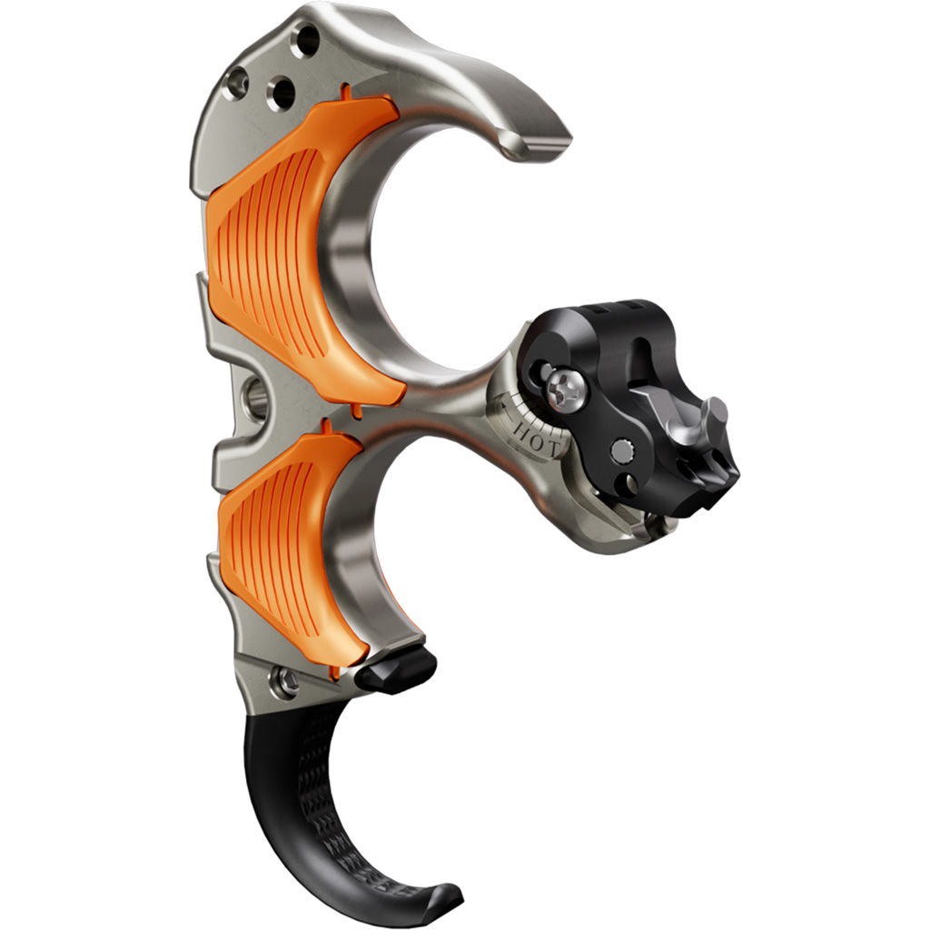 Tru Ball THAF-ORQS-M Aileron HBC Flex Release Orange/Brass 3 Finger Medium - TRU Ball