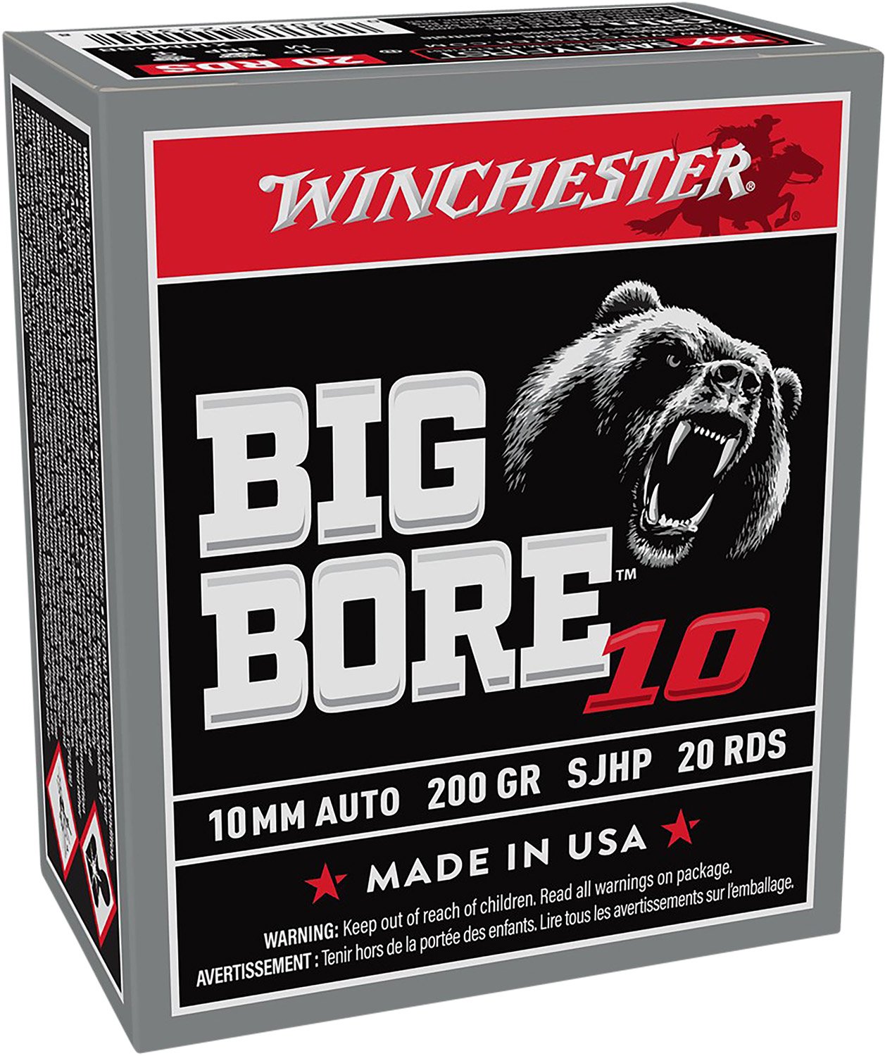 Winchester Ammo X10MMBB Big Bore Hunting 10mm Auto 200 gr Semi-Jacketed Hollow Point (SJHP) 20 Per Box/ 10 Cs - Winchester - SEMI JACKETED HOLLOW POINT