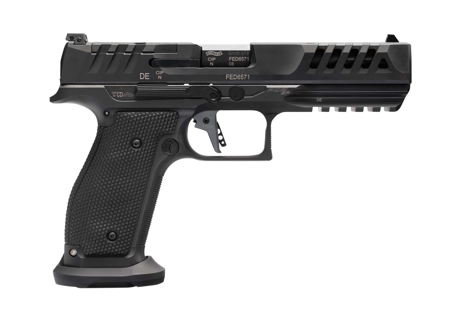 Walther PDP SF Match 9mm Matte Black 20rd Semi-Auto Pistol 2872200