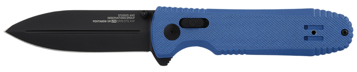 Buy SOG SOG12610657 Pentagon XR LTE 3.60" Spear Point Blade Blue G10 Handle online