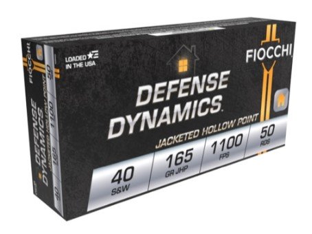 Fiocchi Extrema 40 S&W 165gr JHP Ammo - 50 Rounds Box Defense Dynamics - Fiocchi - JACKETED HOLLOW POINT