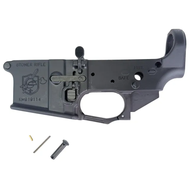 KAC SR-15 556 STRIPPED LOWER Ambi mag release, ambi bolt catch, trigger guard, pivot pin, takedown pin Minor Cosmetic Blemishes - KAC - 5.56 NATO