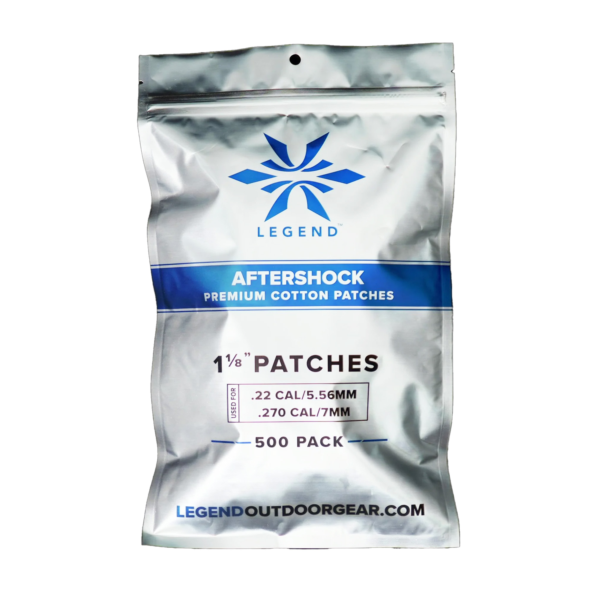 Legend Outdoor Gear Aftershock Cotton Patches 1 1/8 In Square 500 Count