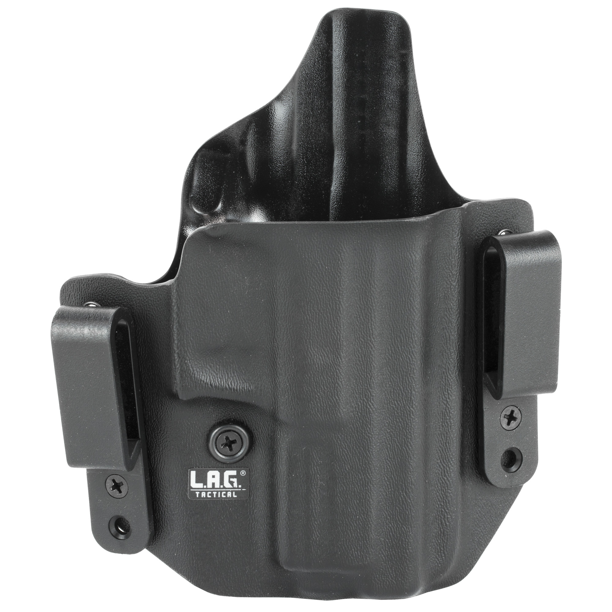 L.A.G. Tactical 3010 Defender Holster, OWB/IWB, Kydex, Right Hand, Black - L.A.G. Tactical, Inc.