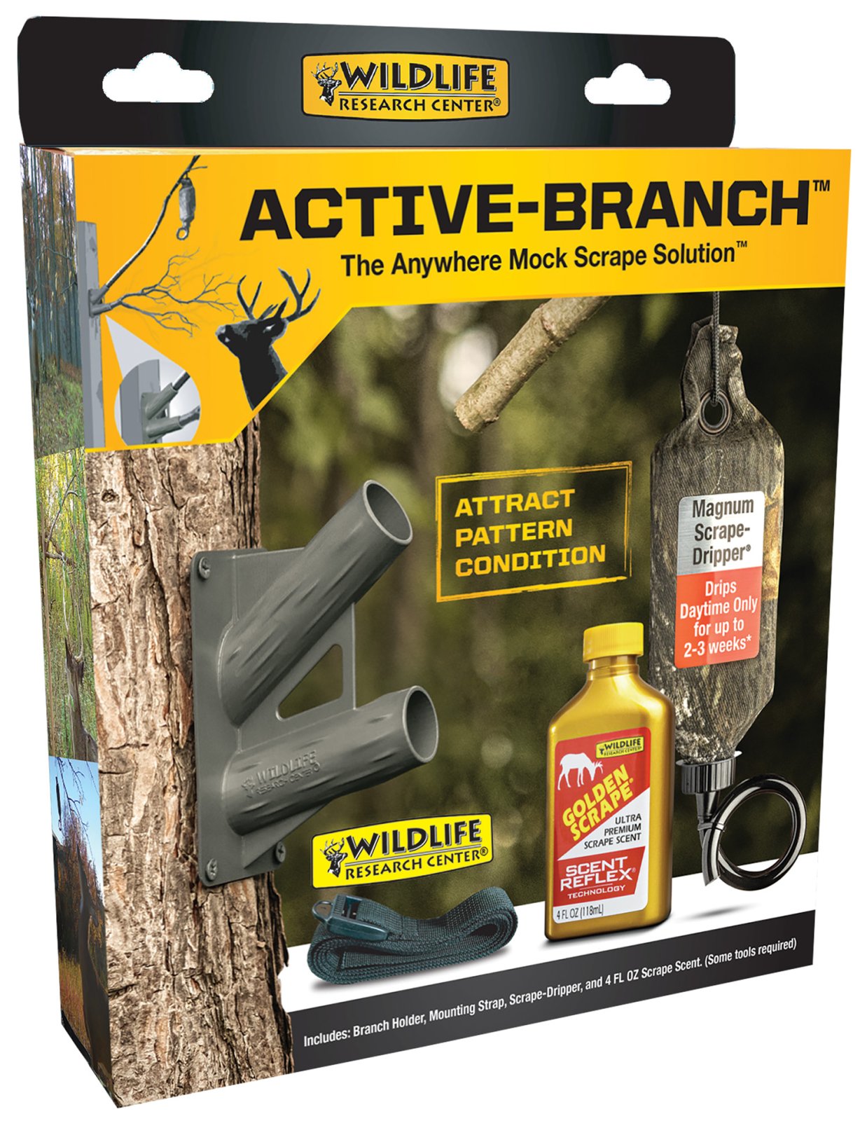 Wildlife Research Center 393 Active Branch Mock Scrape Kit - Wildlife Research Center - DEER