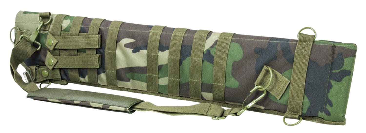 NcStar CVSCB2917WC VISM Shotgun Scabbard Woodland Camo 29"-34.75" 600D PVC - NcSTAR - WOODLAND CAMO