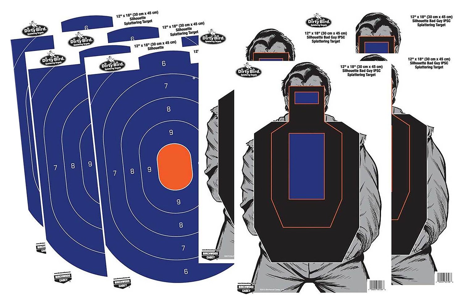 Buy Birchwood CASEY Dirty Bird Oval Silhouette & Bad Guy Silhouette Combo 8Pack online