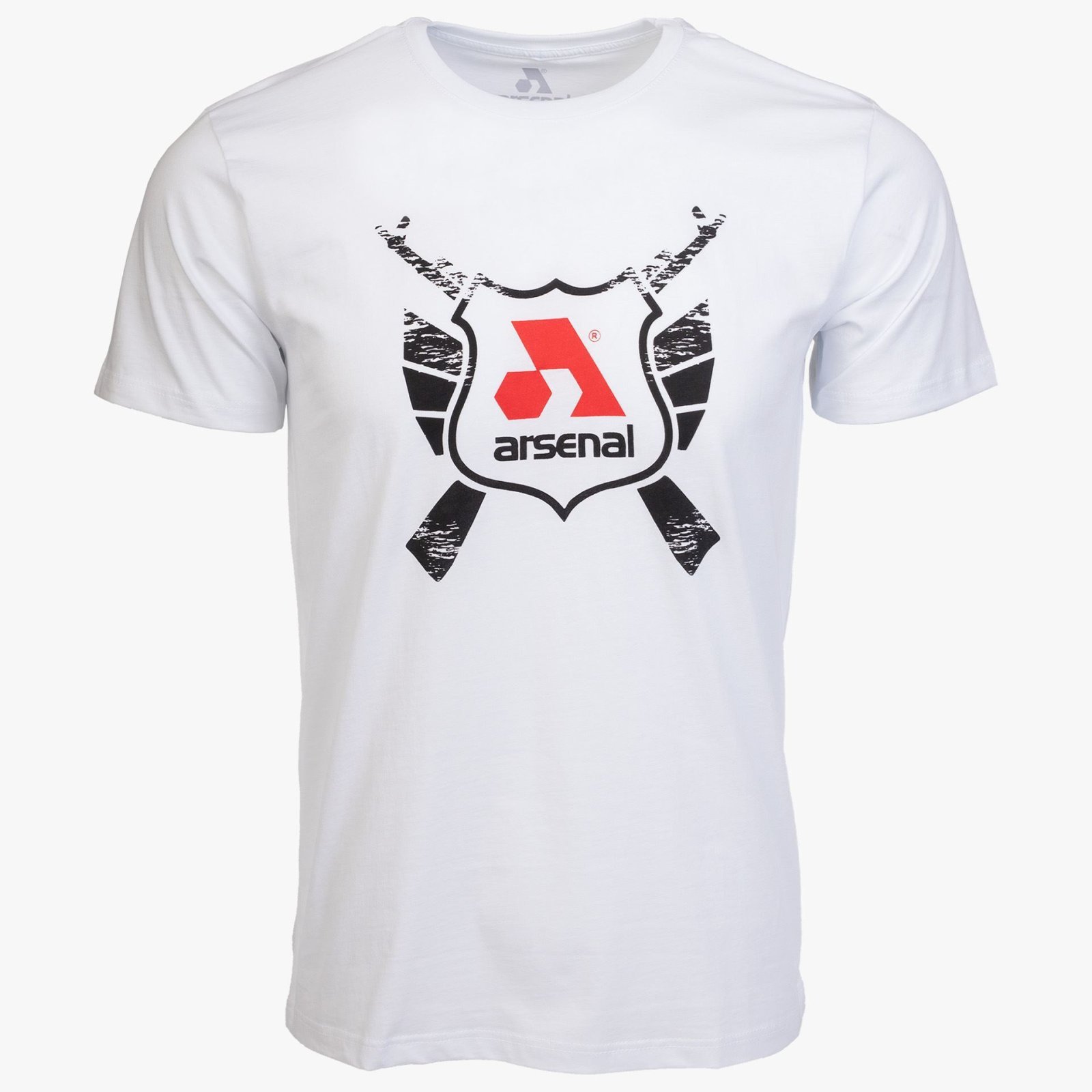 Arsenal Large White Cotton Relaxed Fit Classic T-Shirt - Arsenal
