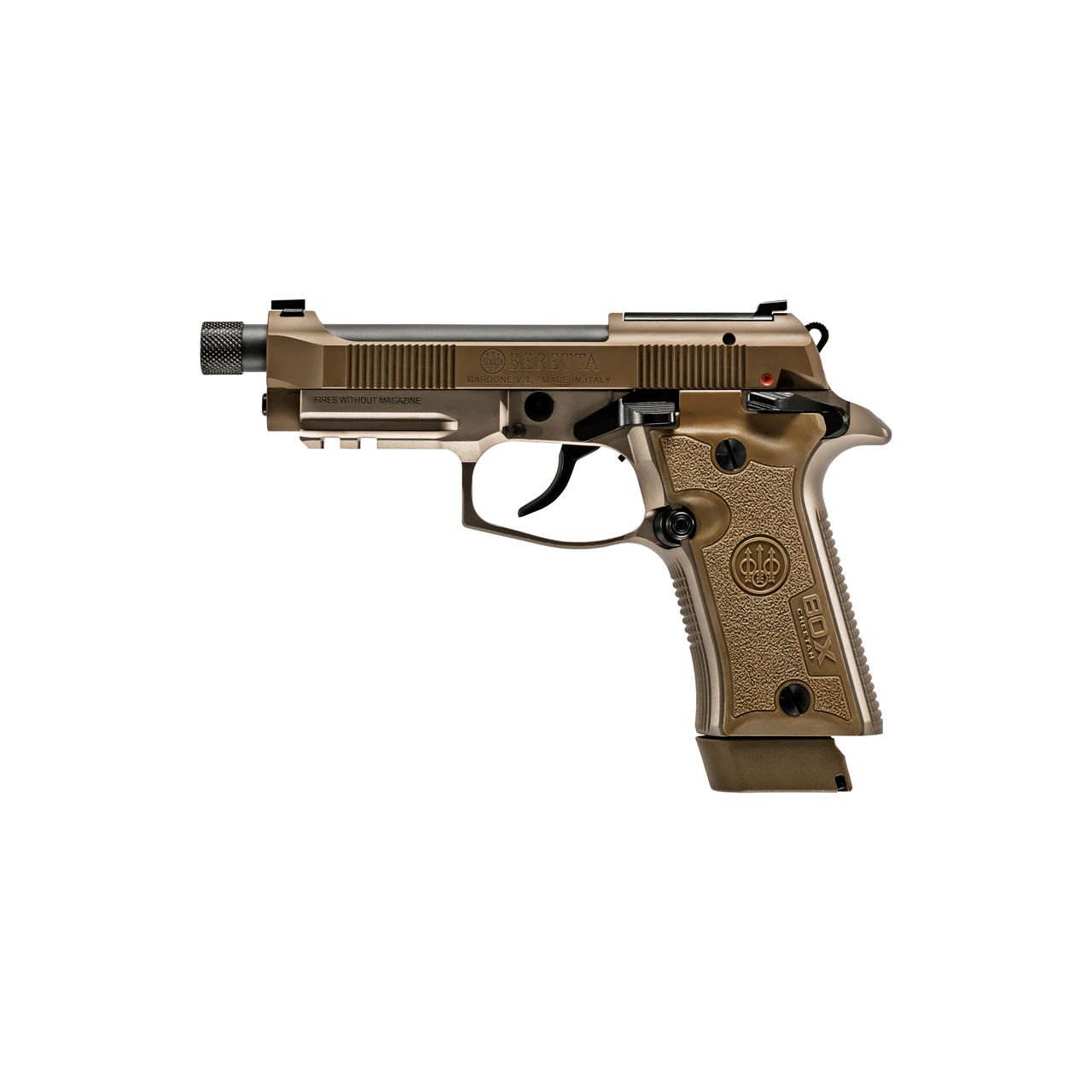 Beretta J80XTD15 80X Cheetah 380 ACP 4.4" Flat Dark Earth Semi-Auto Pistol