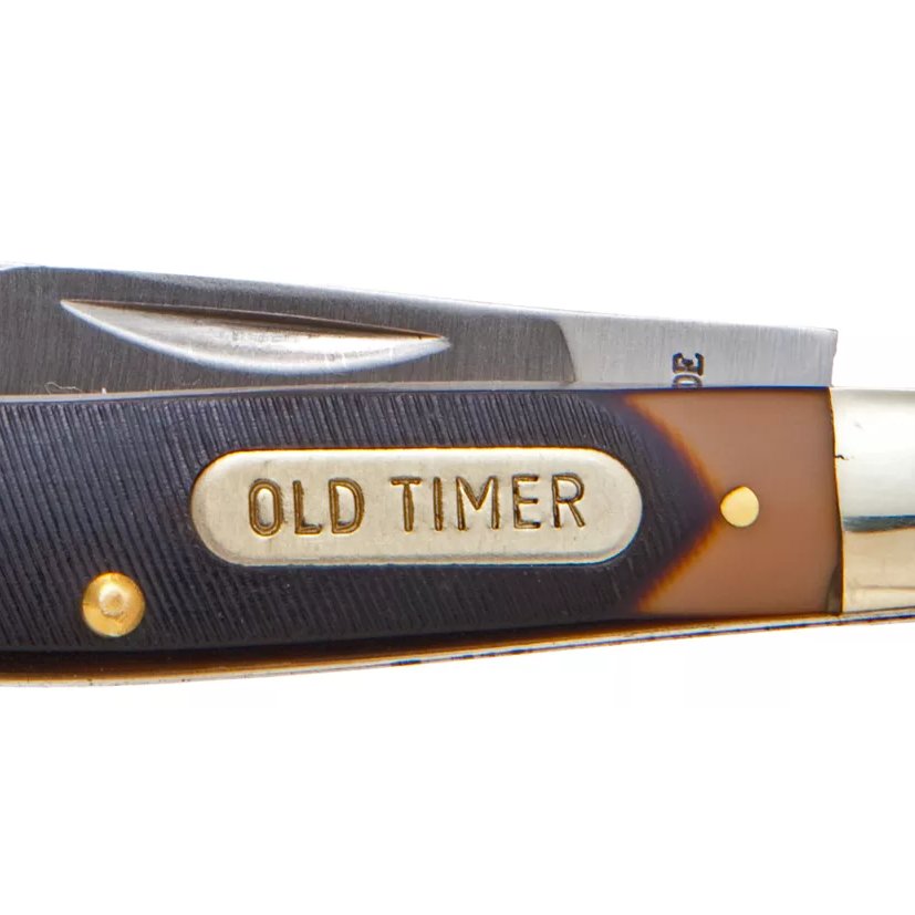 Old Timer 34OT Middleman Knife 3 5/16 in Stainless Steel Brown Delrin - Battenfeld Technologies
