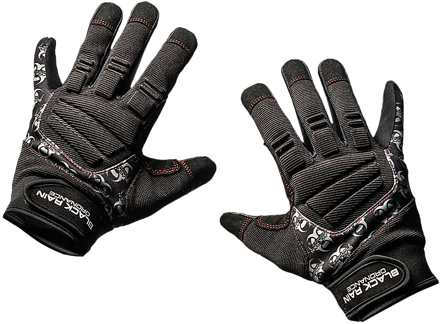 Black Rain Ordnance TACTGLOVEBLK/GRYL Tactical Gloves Black/Gray Large... - BRO