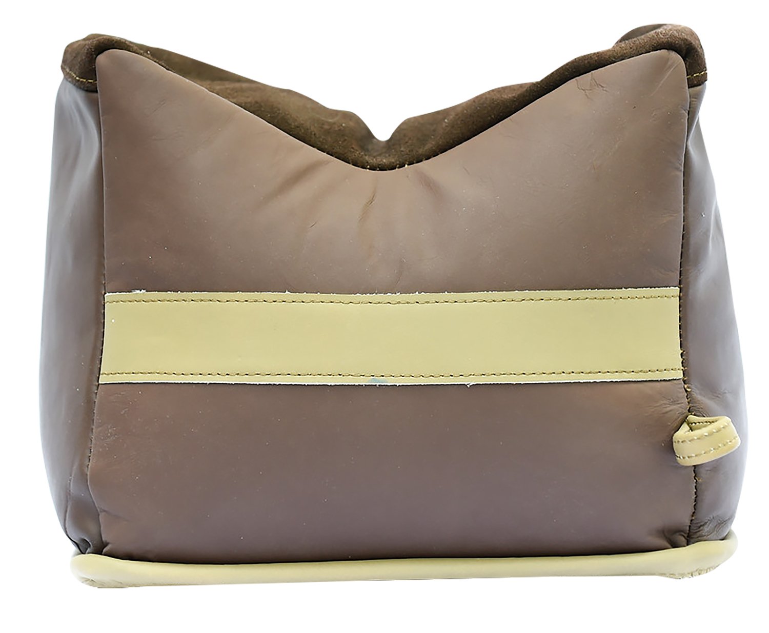 BenchMaster BMALBBKE Large Leather Shooting Bag 10"x6.3"x2.6" Unfilled