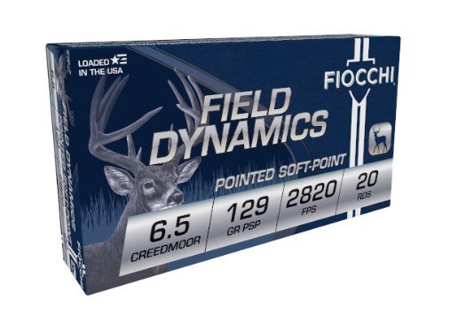 Fiocchi 65CMB Field Dynamics 6.5Creedmoor 129gr Pointed Soft Point 20...