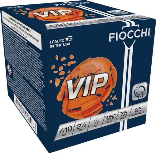 Fiocchi .410 VIP Target Loads 2.5" #7.5 1/2oz 1250fps - Fiocchi - 410 Gauge