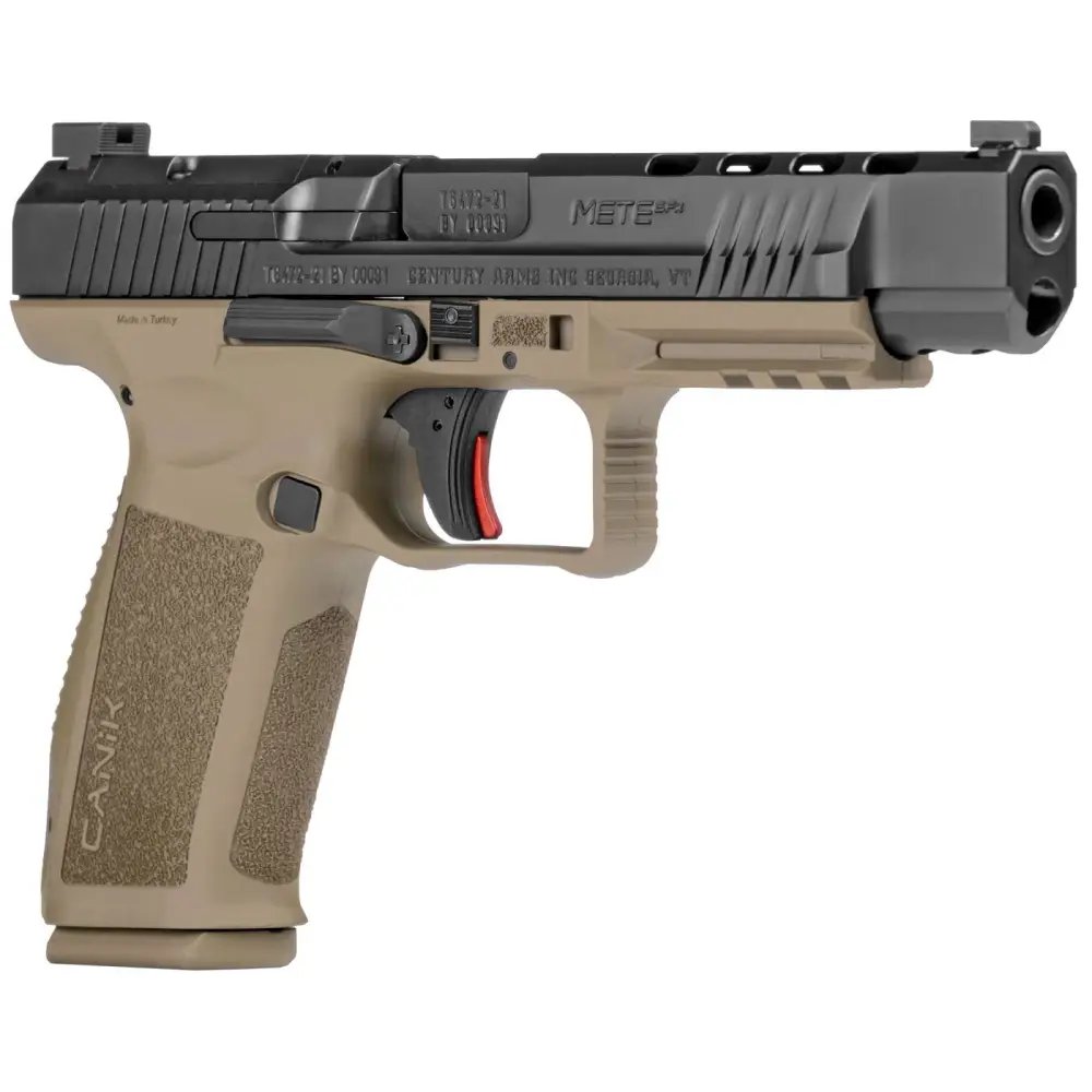 Canik Mete SFX 9mm Pistol FDE/Black 5.2" Barrel 20+1 Capacity Optics Ready