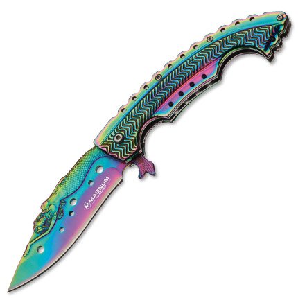 Boker 01LG318 Magnum Rainbow Mermaid Knife