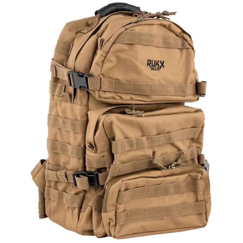 Buy RUKX Gear Tactical 3-Day Backpack Tan online