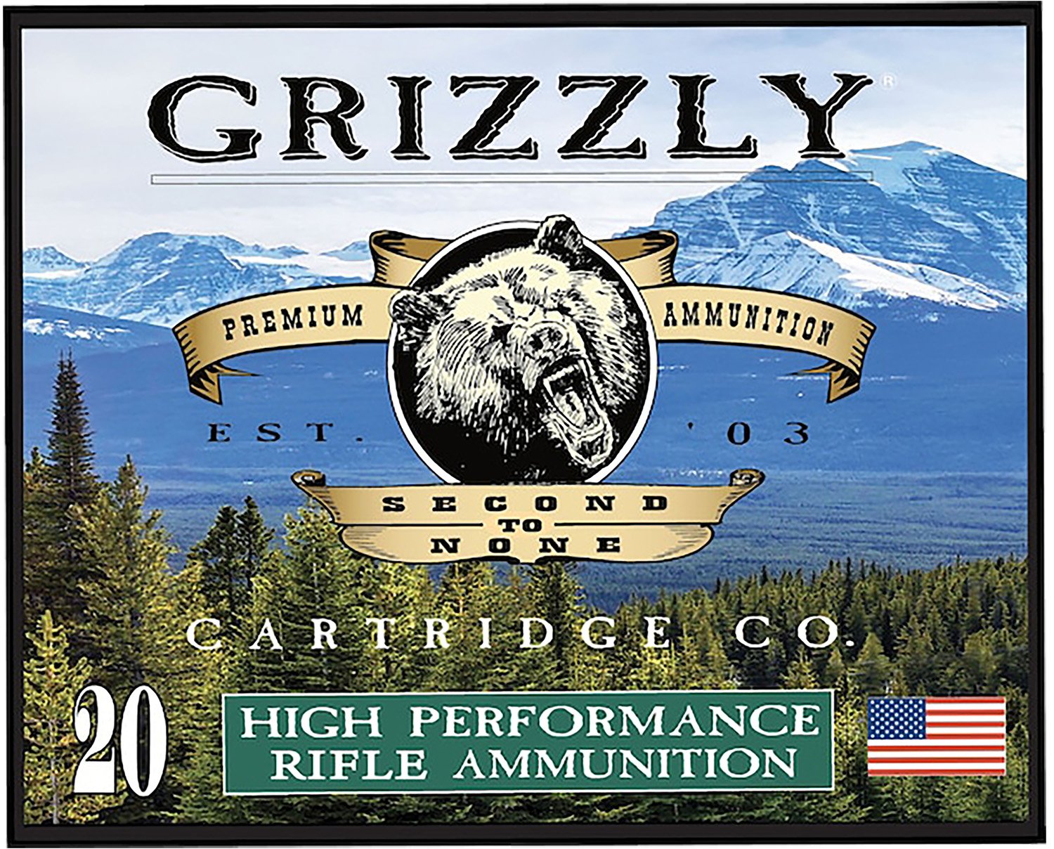 Grizzly GCSUB1 45-70 Gov 410gr FMJ Flat Point Ammo 20/Box