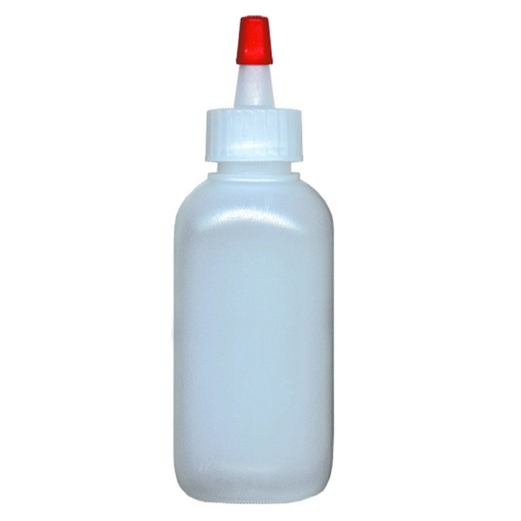Bohning Glue Dispenser Bottle 2 oz. Clear 1303 - Applicator Tip, Red Cap, Air Tight Seal