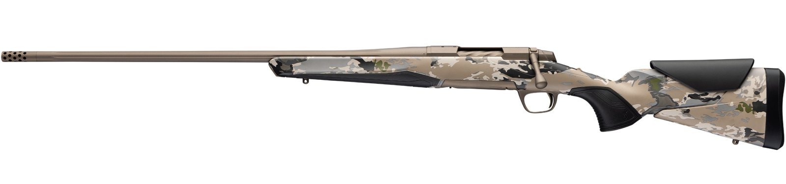 Browning 036125282 X-Bolt 2 Speed 6.5 Creedmoor 22" Fluted Sporter Barrel Smoked Bronze Cerakote Rifle - Browning - 6.5 Creedmoor