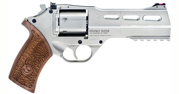 Chiappa Firearms Rhino 50Ds 357Mag 5" Adj. Sight Chrome/Walnut. 340.223