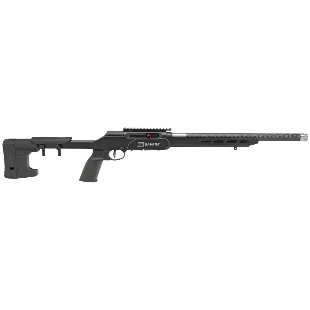Savage A22 Precision Lite 22 LR 18 in Black Carbon Fiber 10 Round Semi Auto - Savage Arms - 22 LR