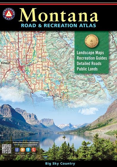 BENCHMARK MT-ATLAS Montana Road & Recreation Atlas, 128-Page 16x11