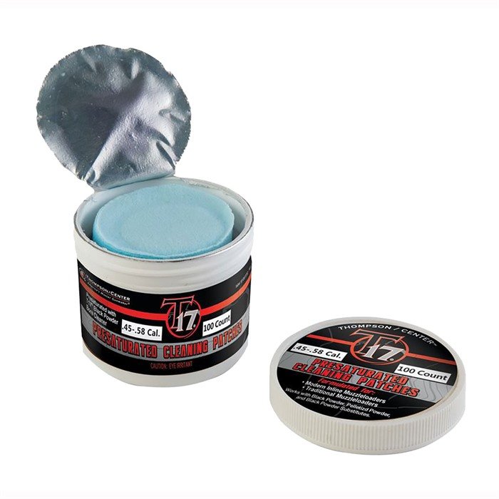 Thompson CENTER T17 PRE-SATURATED CLEANING PATCHES 100/JAR