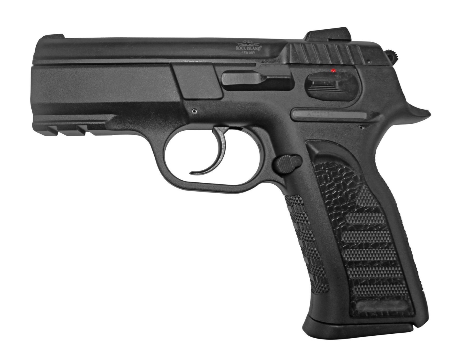 Rock Island 51656 MAPP MS 9mm Semi-Auto Pistol, 3.6" Barrel, 16+1 Capacity, Matte Black Finish, Polymer Frame, Steel Slide, Double Action - Rock Island Armory - 9MM