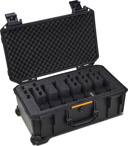 Pelican V527 Vault Large 7-Pistol Case with Pre-Cut Foam Black - Pelican