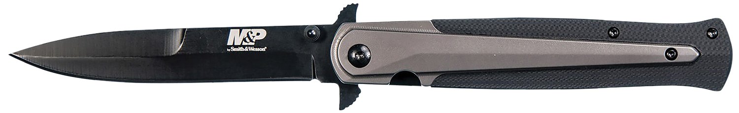 Smith & Wesson M&P Tactical Stiletto 4 in Stainless Steel Blade Black/FDE - SWK - SPEAR POINT