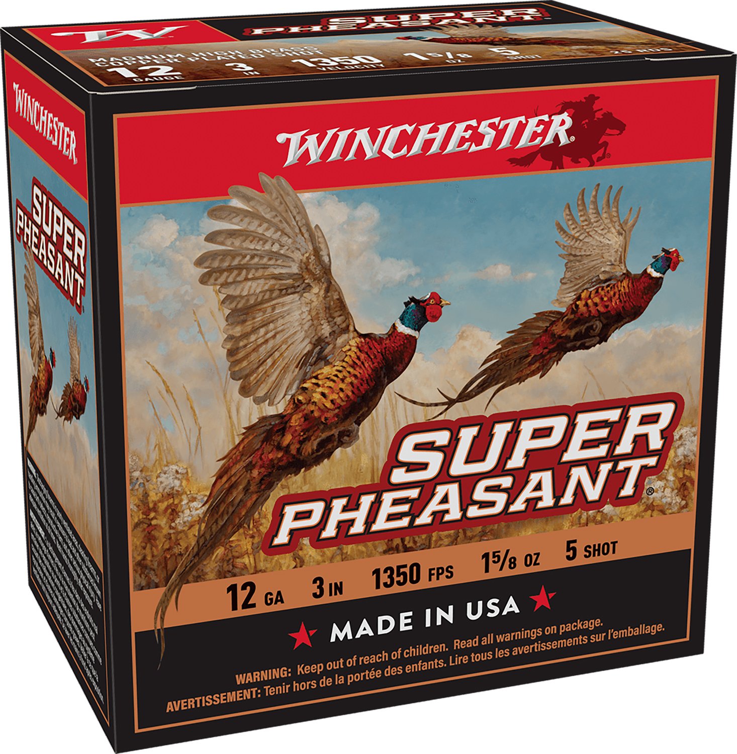 Winchester Ammo X123PH5 Super Pheasant Magnum High Brass 12Gauge 3" 1... - Winchester - 12GA