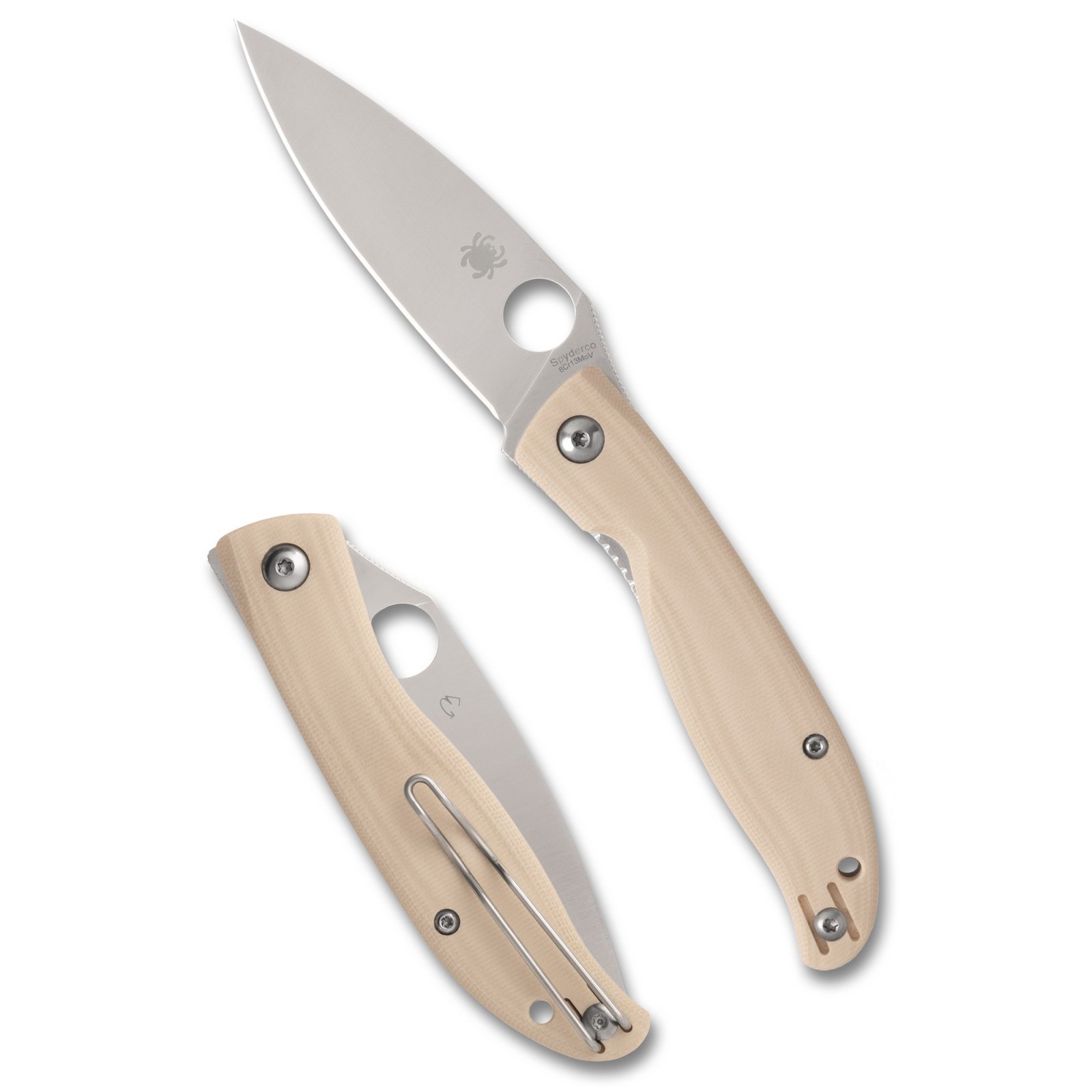 Spyderco Mantra 4 Folding Knife 3.34" Drop Point Blade 7.5" Overall Length - Spyderco
