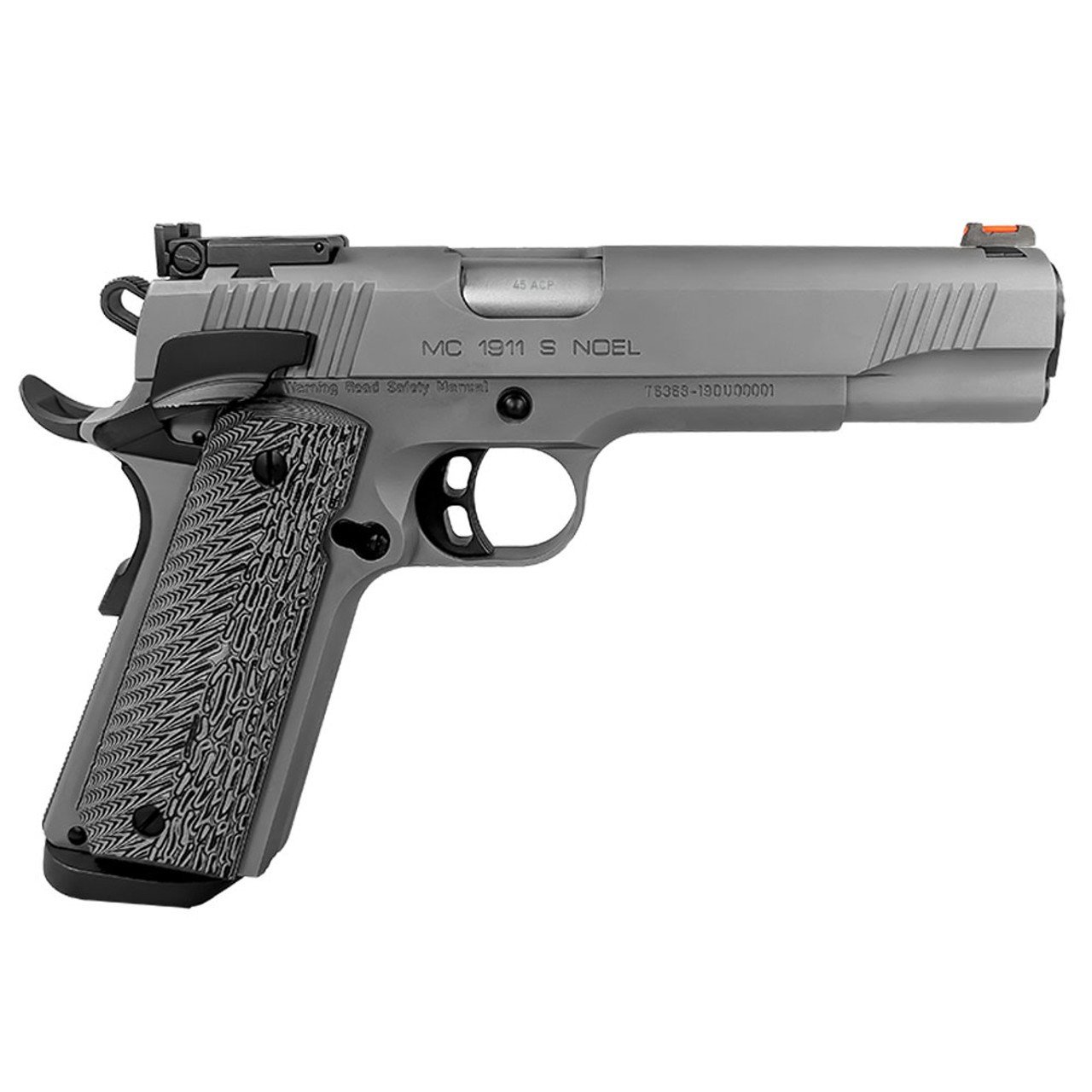 EAA MC1911 Match 45 ACP 5" Stainless Semi-Auto Pistol: Adj Sight, G10 Grips - 390099 - EAA - 45 ACP