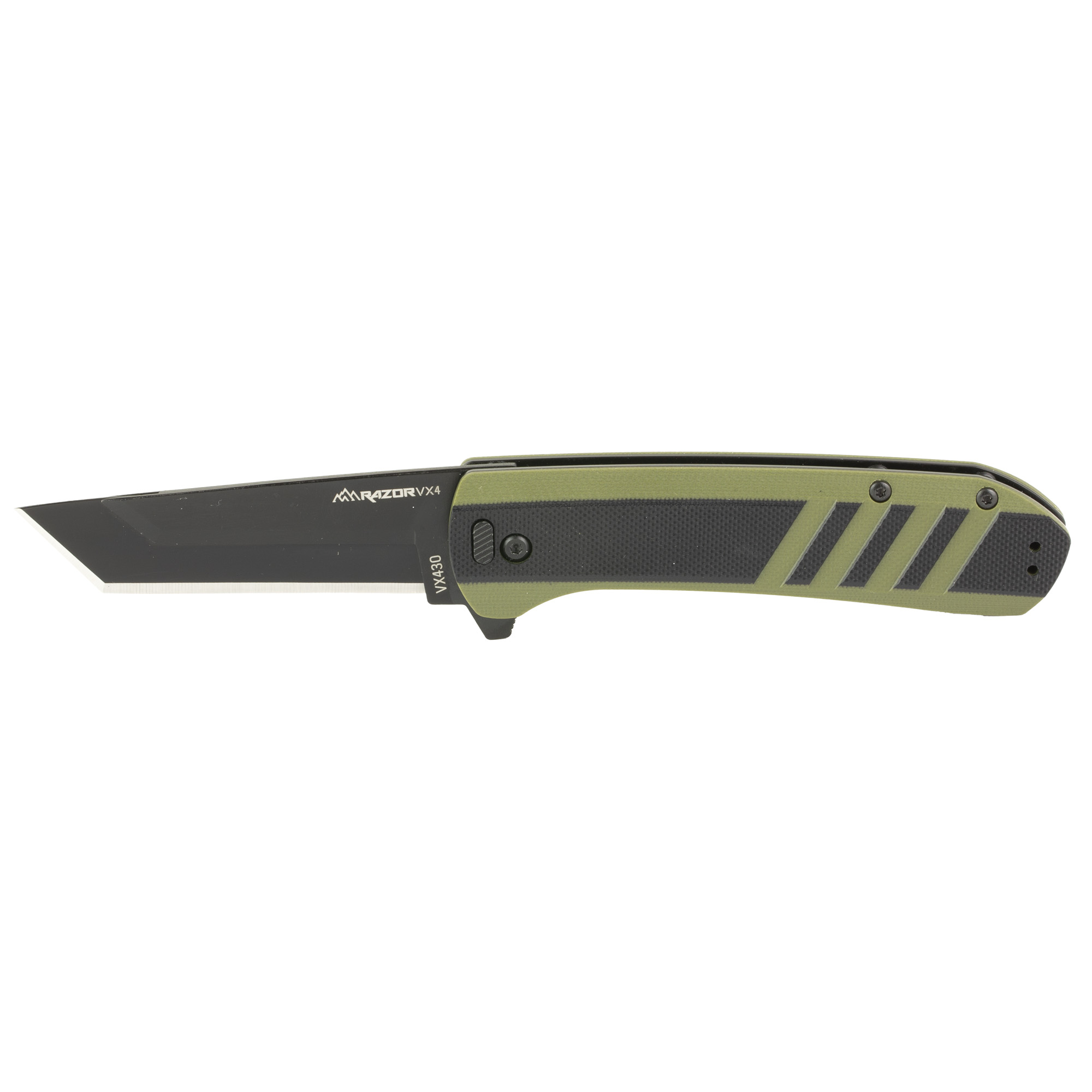 Outdoor Edge VX430BC Razor VX4 3.0" Black/Green G10 Knife