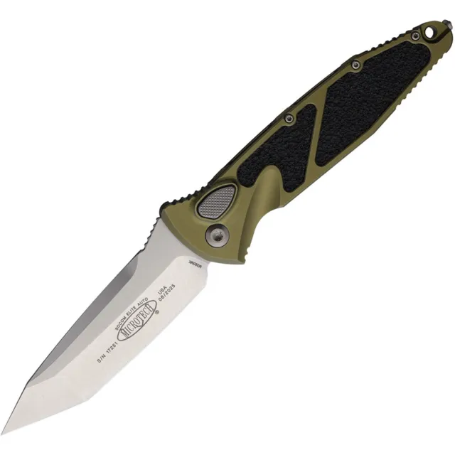 Microtech 161A-10OD Socom Elite 3.98 In T/E-A Stonewash OD Green