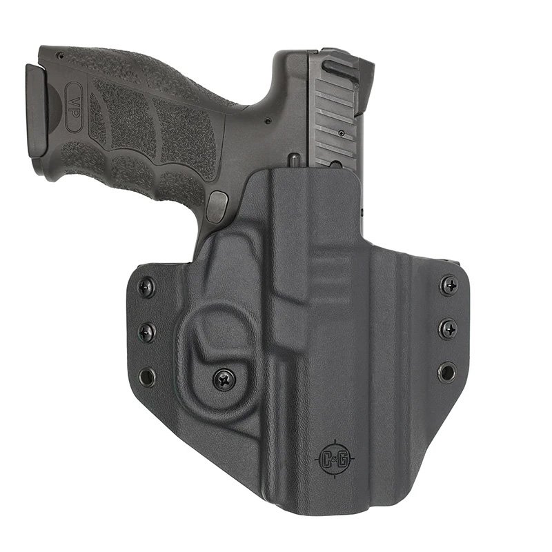 C&G Holsters 1450-100 OWB Kydex Holster H&K VP9 Right Handed Black - C&G Holsters