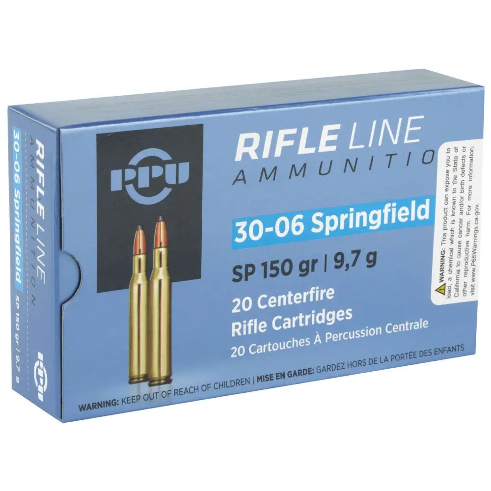 Prvi Partizan PP30061 30-06 Springfield 150gr Soft Point Ammo 20 Rounds