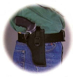 Uncle Mike's 8115-1 Hip Holster 3.5-4.5 in Black Right Hand Nylon - Uncle Mike's