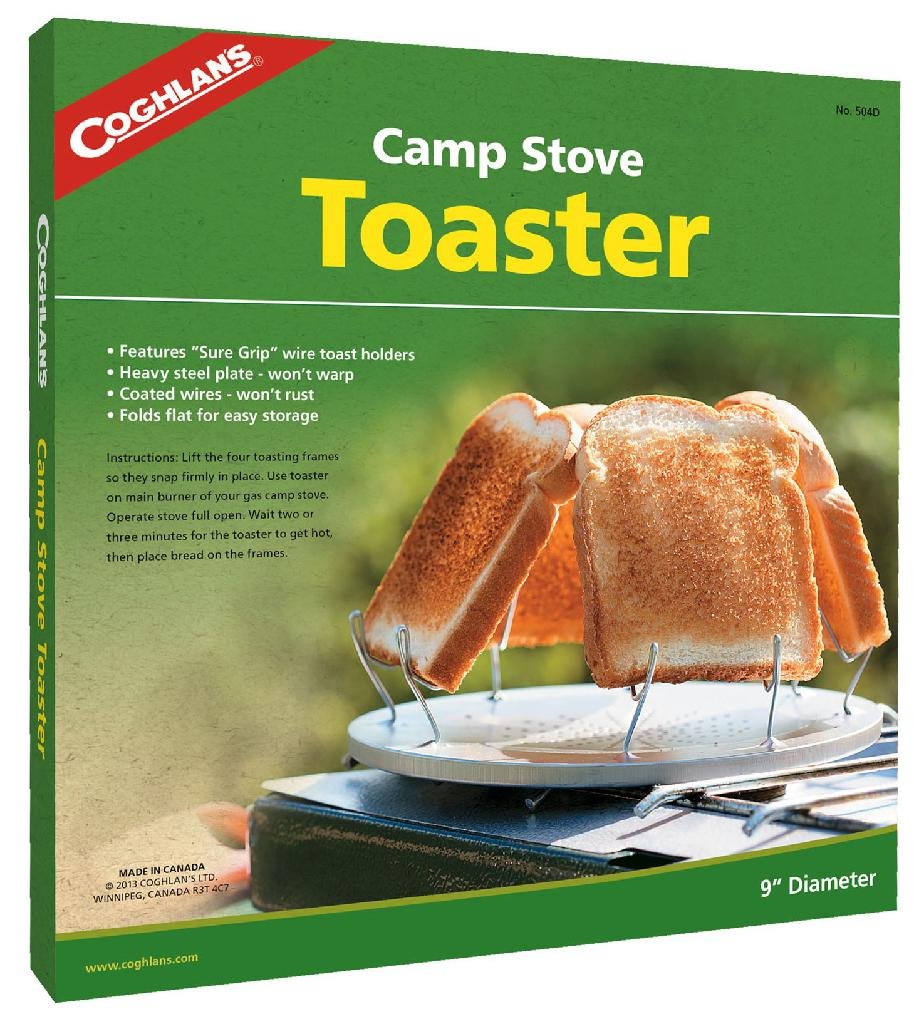 COGHLAN'S 504D Camp Stove Toaster Folds Flat, Holds 4 Slices, 9in