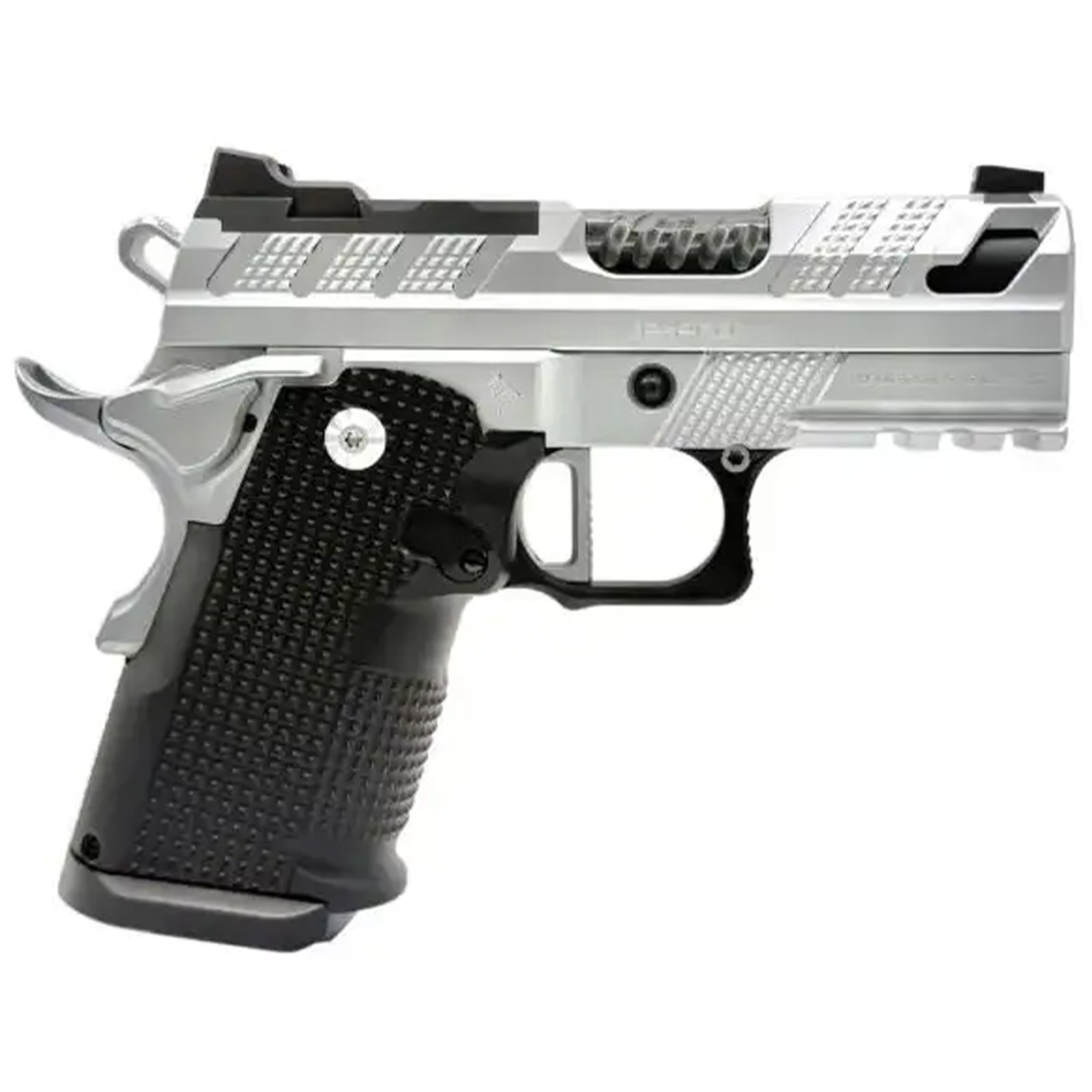 Buy FUSION XP 3C COMPACT 3" CHROME DBL STK GLK MAG 2 GLK Mags, Tenifer & QPQ Finish, Optic Ready, Milled Trigger, Steel Frame online