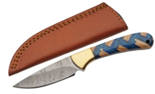 SZCO RITE EDGE 3" BRAIDED SAPPHIRE SKINNER W/LEATHER - SZCO Rite Edge