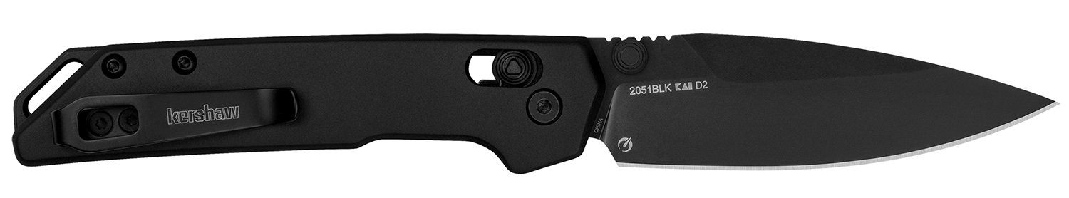 Kershaw 2051BLK Mini Iridium 3" D2 Steel Spearpoint Blade Black Oxide - Kershaw - SPEAR POINT
