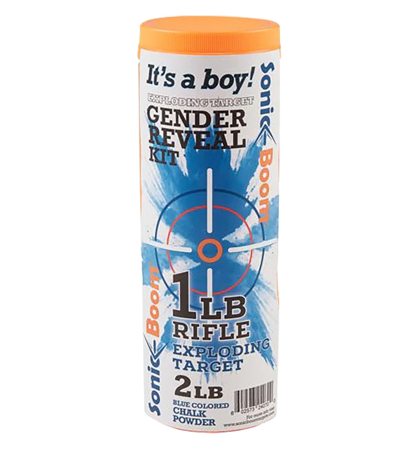 Sonic Boom SBTGRBOY Gender Reveal Kit Exploding Rifle Targets Boy