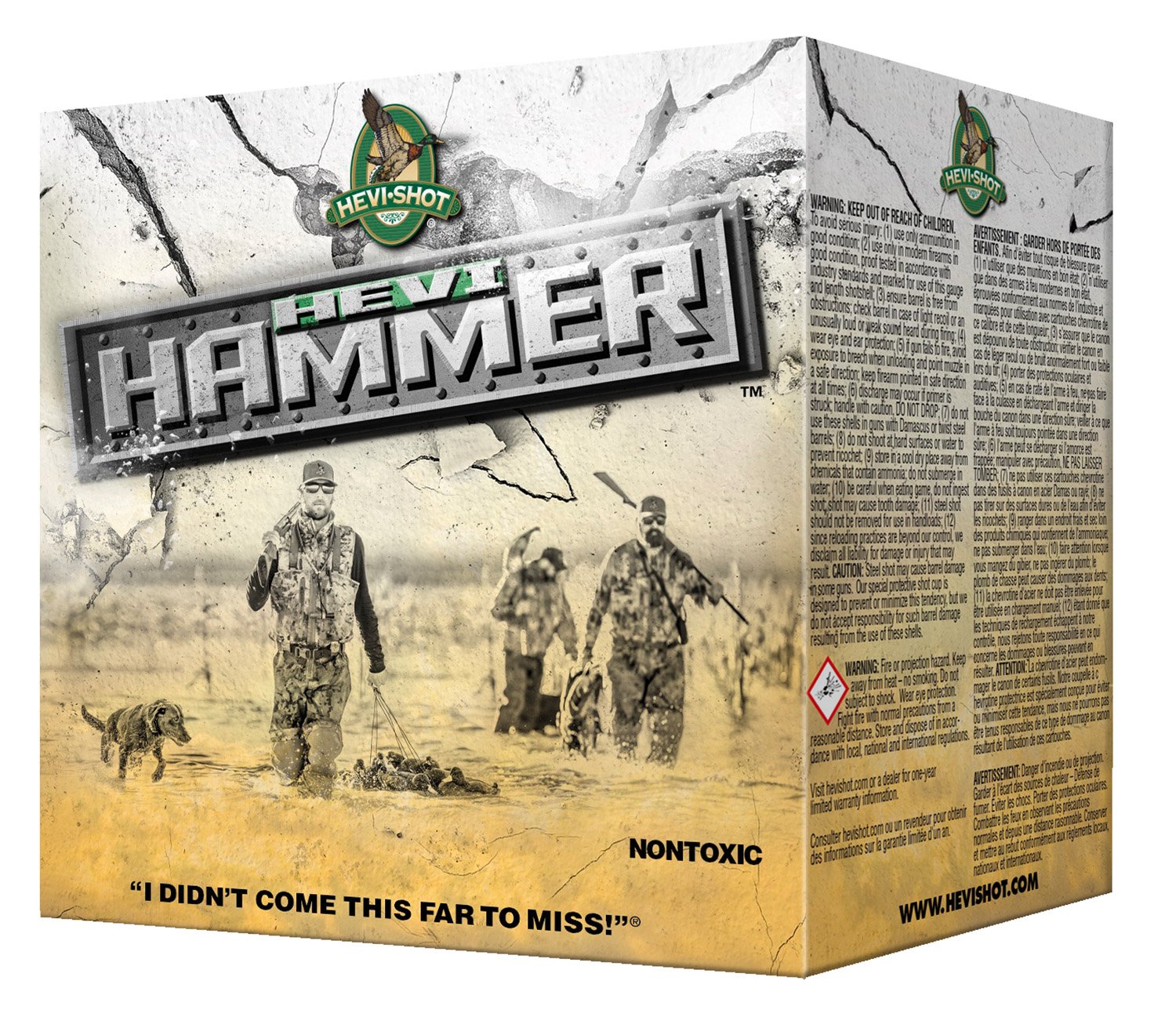 HEVI-Shot HS28304 HEVI-Hammer 12Ga 3.5" 1.5oz 4Shot 25/Box - HEVI Shot - 12 Gauge