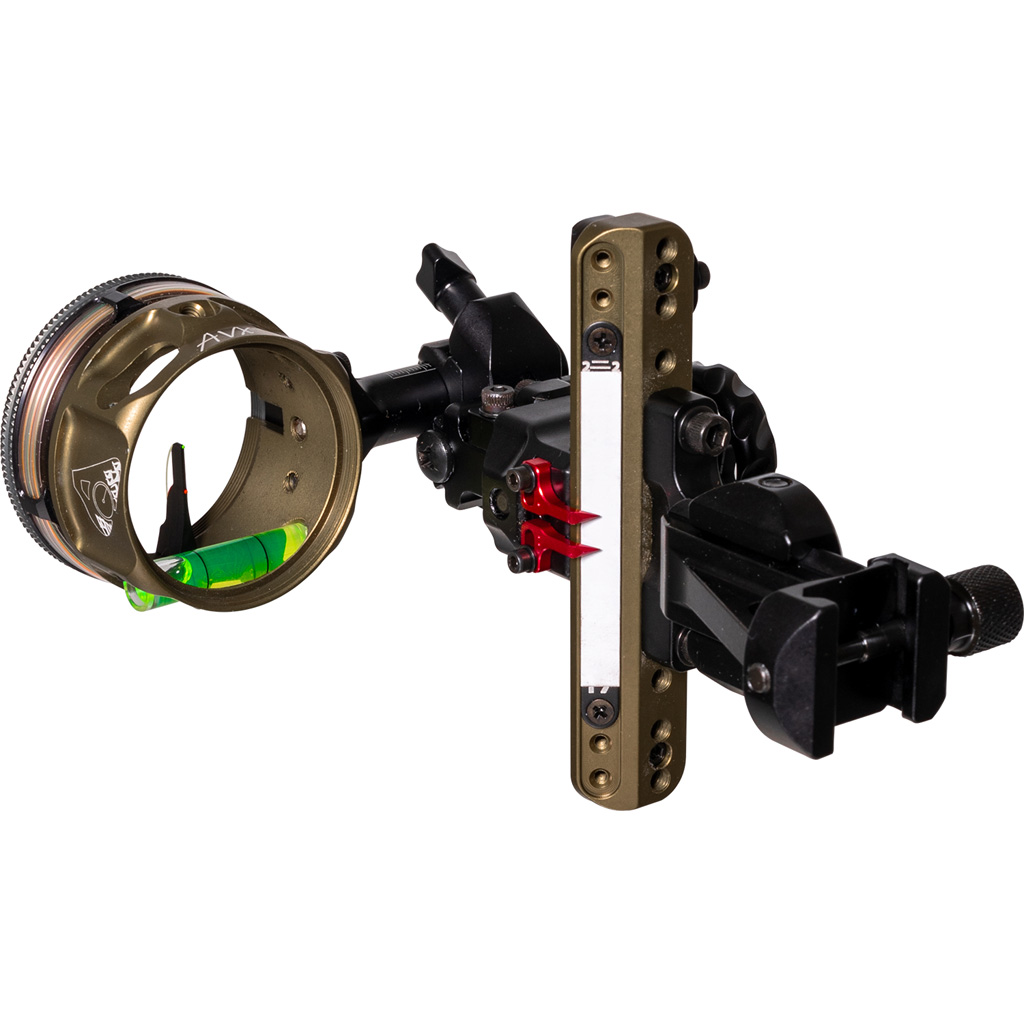 Axcel LANDSLYDE ALND-PR10-4TB Picatinny Slider Sight .010" Red/Green Fiber - Axcel